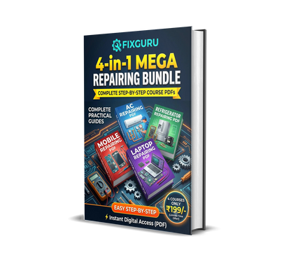 All-in-One Technician Repairing Course Bundle (PDF) – AC, Refrigerator Laptop & Mobile Repair Guide